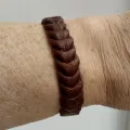 Браслет из натуральной кожи плетенка
