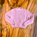 Вязаный джемпер для девочки р.80
