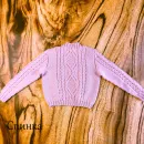 Вязаный джемпер для девочки р.80