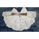 Кружевной, белый бант