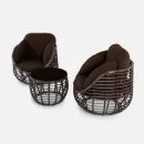 Кофейный стол "LOTUS" Шоколад металлик