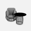 Стол «LOTUS» Чёрный металлик