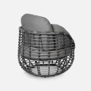 Кресло "LOTUS" Чёрный металлик