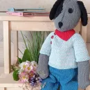 Мягкая игрушка ручной работы Пёсик Джордж