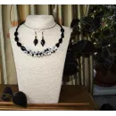 Комплект женской бижутерии "Цветущий оникс"