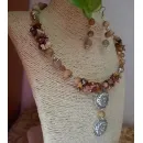 Комплект женской бижутерии из яшмы