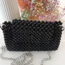 Эксклюзивная сумка ручной работы цвет Черный жемчуг