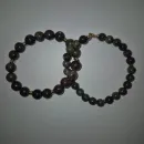 Комплект браслетов из натуральной яшмы "кровь дракона"