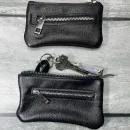 Ключница из натуральной кожи,на молнии с кармашком.