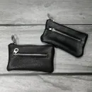 Ключница из натуральной кожи,на молнии с кармашком.