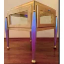 Стол витрина из массива дерева в стиле шинуазри