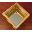 Стол витрина из массива дерева в стиле шинуазри