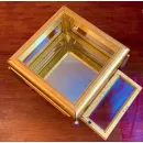 Стол витрина из массива дерева в стиле шинуазри