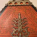 Расписная Старинная  восточная шкатулка сундук