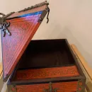 Расписная Старинная  восточная шкатулка сундук