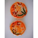 Комплект подстаканников из эпоксидной смолы с сухоцветами 2 шт.