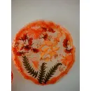 Комплект подстаканников из эпоксидной смолы с сухоцветами 2 шт.