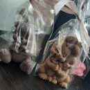 Мыло ручной работы "Мишка из роз"