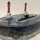 ДЭПЛ "Лада"  677 на фоне Ростральных колонн