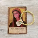 Браслет из африканской бирюзы с раковиной