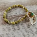 Браслет из африканской бирюзы с раковиной