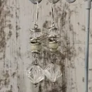 Серьги с хрусталем и голубым варисцитом