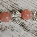 Браслет из халцедона, гелиолита и хрусталя