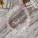 Браслет из бериллов с кораллом