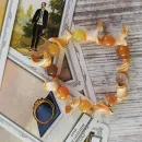 Браслет из агата и ракушек