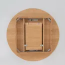 Круглый, раздвижной стол. Дубовый шпон, массив ясеня