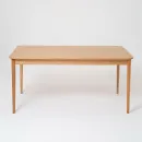 Прямоугольный, раздвижной стол. Дубовый шпон, массив ясеня