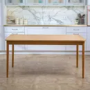 Прямоугольный, раздвижной стол. Дубовый шпон, массив ясеня