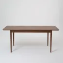 Прямоугольный, раздвижной стол. Дубовый шпон, массив ясеня