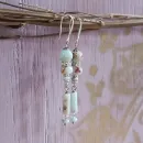 Серьги с голубым варисцитом