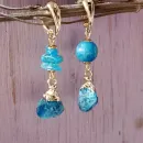 Серьги с апатитом