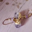 Серьги с диким аметистом