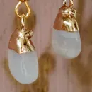 Серьги с ларимаром и аквамарином