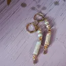 Серьги с голубым варисцитом