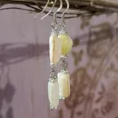 Серьги из африканской бирюзы и перламутра