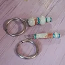 Серьги конго с голубым варисцитом