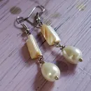 Серьги с натуральным перламутром и жемчугом