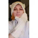 Шапка с ушками и минетки