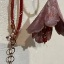 Кулон на шею «Колокольчик любви» ручной работы в технике гальванопластика