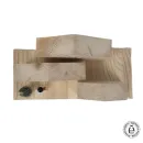 Декоративные деревянные домики на подставке, неокрашенные