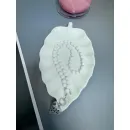 ​Колье из натурального белого агата и гематита