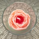 Свечи восковые в стакане