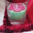 Свечи восковые в стакане