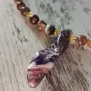 Чокер с аметистом и агатом