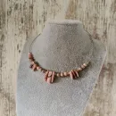 Чокер с родохрозитом