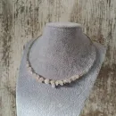 Чокер с розовым кварцем